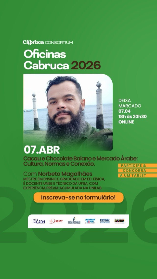 Oficina: Cacau e Mercado Árabe